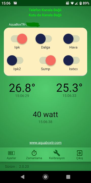 AquaBoxTR2 Uygulama
